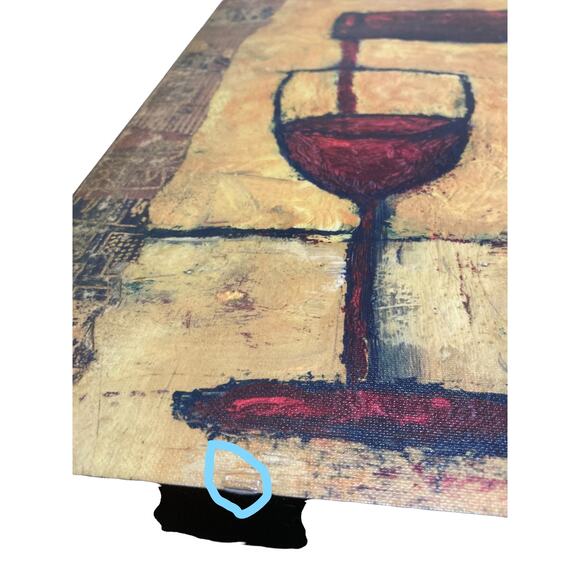 Canvas Painting By Bagnato 18"X 18"‎ Red Wine - Picture 7 of 7